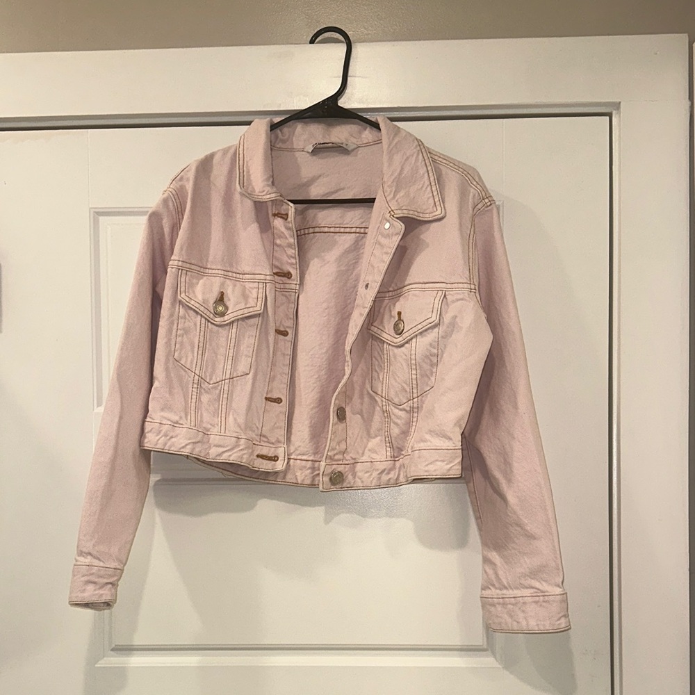 Zara Light Pink Jean Jacket